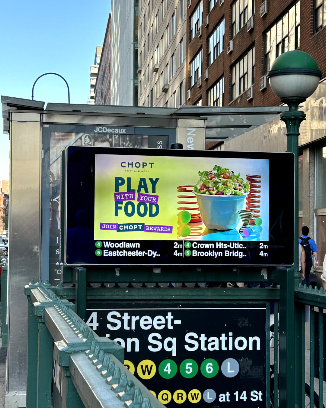 Chopt Out-of-Home Campaign: Play With Your Food