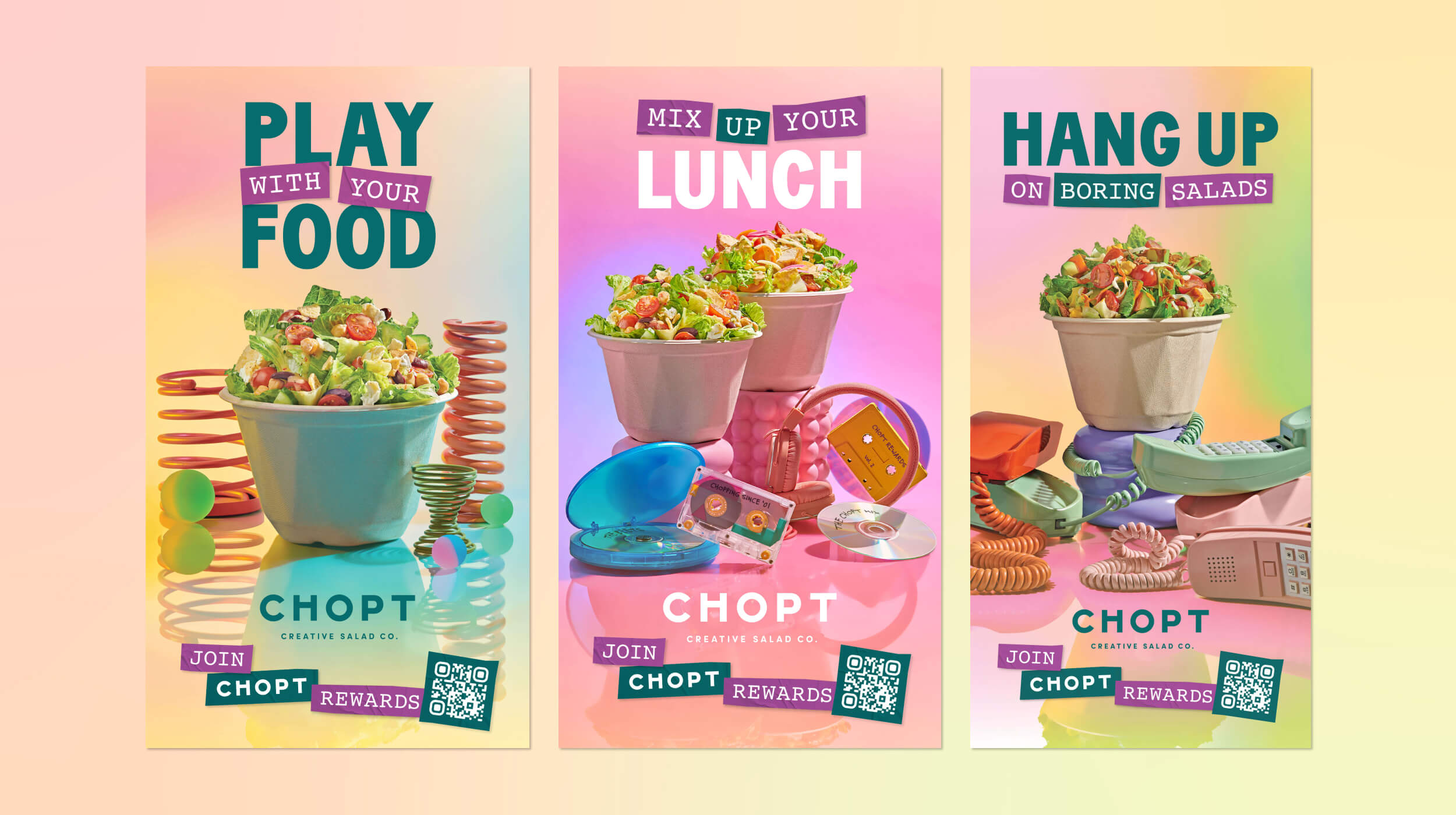 Chopt Out-of-Home Campaign: Play With Your Food