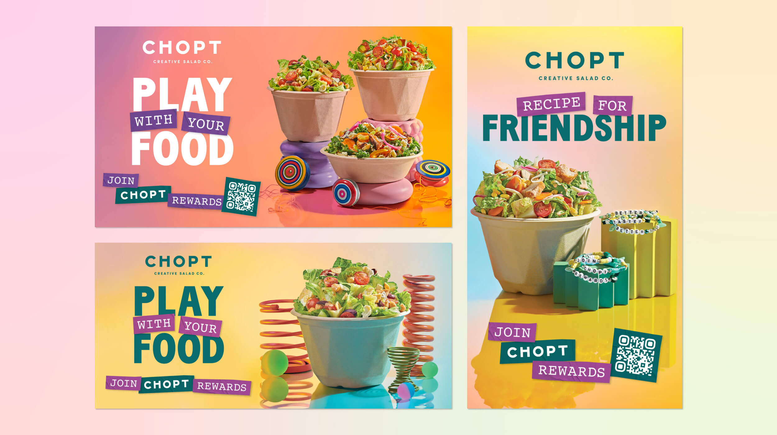 Chopt Out-of-Home Campaign: Play With Your Food