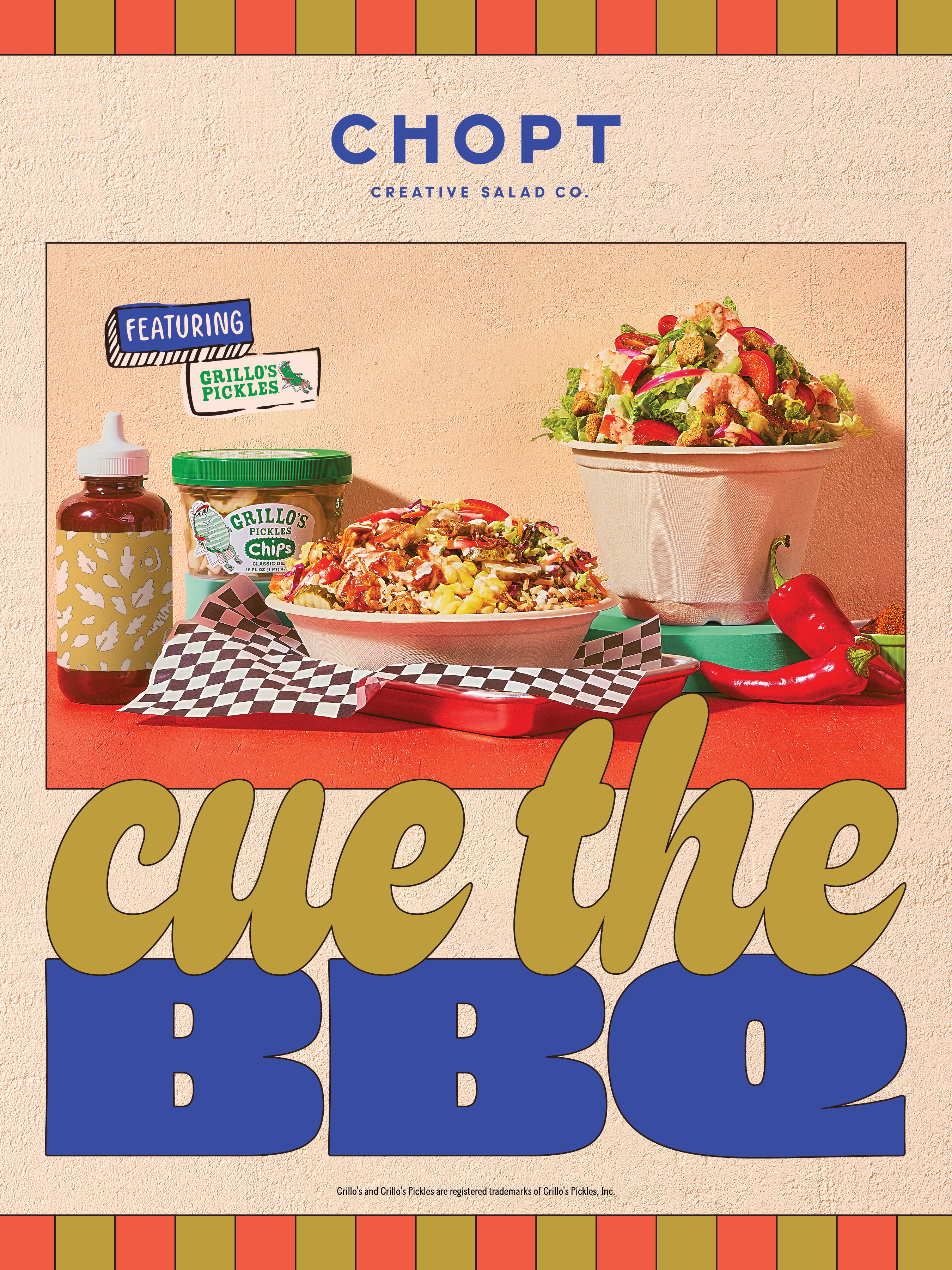 Chopt x Grillo's Cue the BBQ Poster
