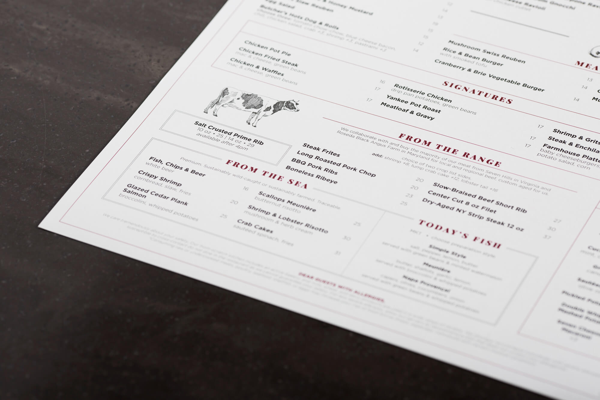 Founding Farmers Menus